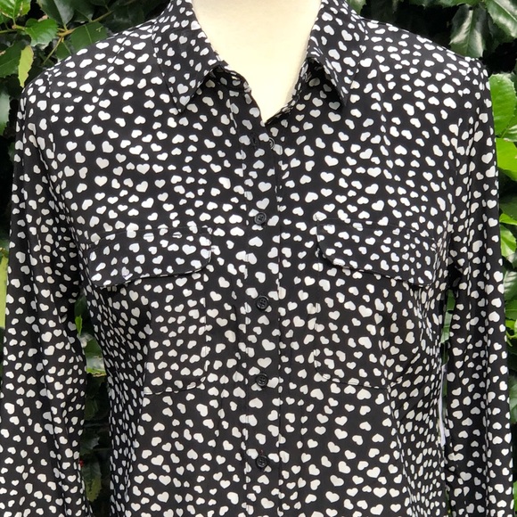 black and white heart dress